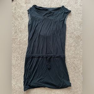 Black Athleta dress with hood. Size small.